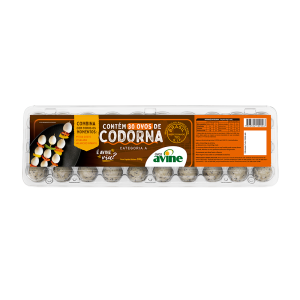 Ovos Codorna Com 30 Estojo Cristal Avine